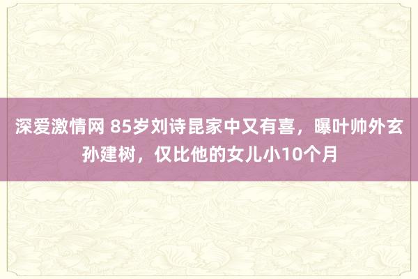 深爱激情网 85岁刘诗昆家中又有喜，曝叶帅外玄孙建树，仅比他的女儿小10个月