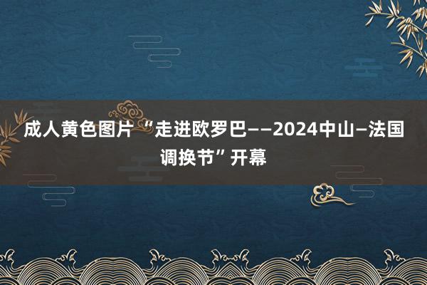 成人黄色图片 “走进欧罗巴——2024中山—法国调换节”开幕