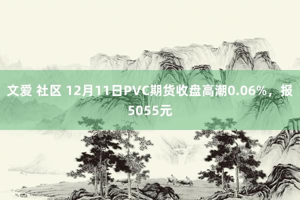 文爱 社区 12月11日PVC期货收盘高潮0.06%，报5055元