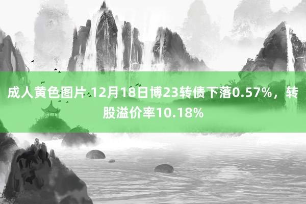 成人黄色图片 12月18日博23转债下落0.57%，转股溢价率10.18%