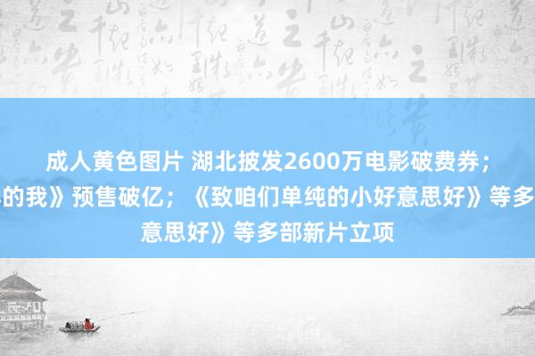 成人黄色图片 湖北披发2600万电影破费券；电影《小小的我》预售破亿；《致咱们单纯的小好意思好》等多部新片立项