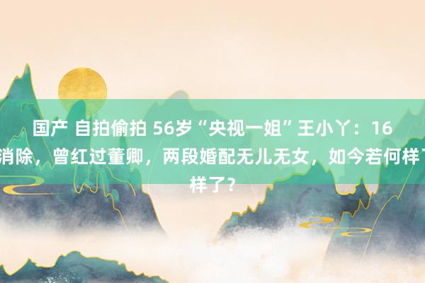 国产 自拍偷拍 56岁“央视一姐”王小丫：16年消除，曾红过董卿，两段婚配无儿无女，如今若何样了？