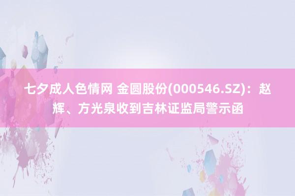 七夕成人色情网 金圆股份(000546.SZ)：赵辉、方光泉收到吉林证监局警示函